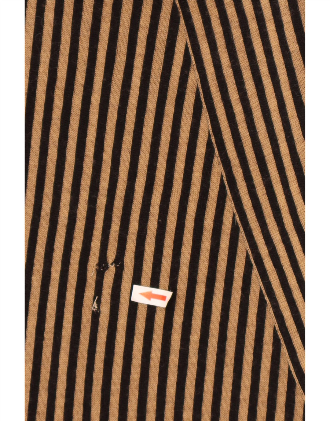 Fendi Damesjal IT 42 Medium Beige Stribet Merinould Designer