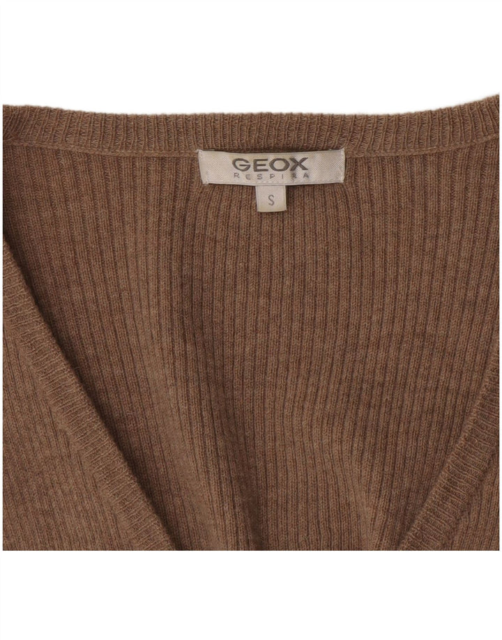 Geox Cardigan Sweater til kvinder UK 10 Lille Brun