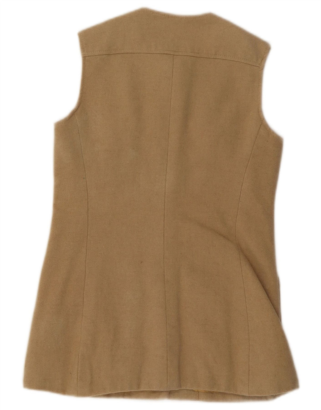 JAEGER Womens Utility Gilet UK 10 Small Beige Uld