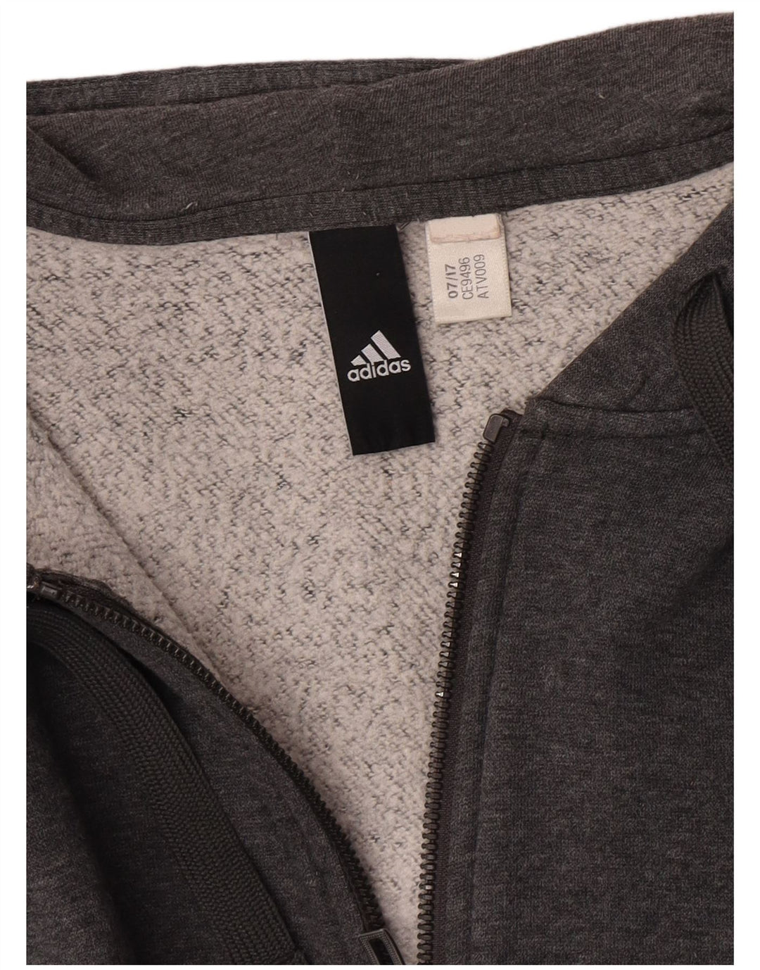Adidas Dame Hættetrøje Sweater UK 14 Medium Grey Colourblock