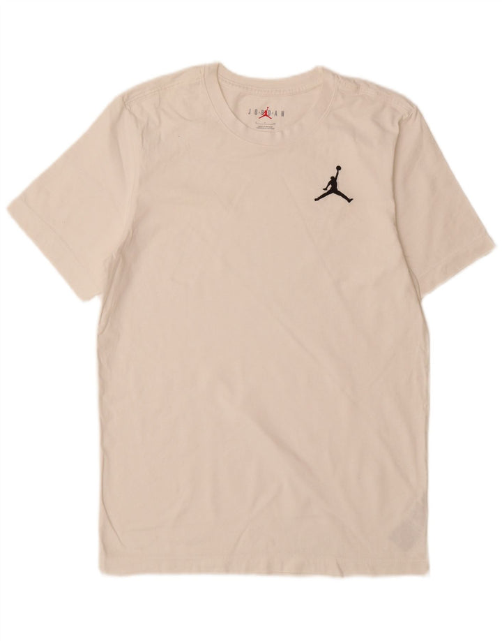 Jordan Herre T-Shirt Top Lille Hvid Bomuld