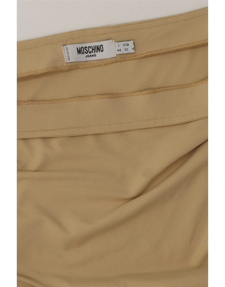 Moschino Dame Midi Nederdel IT 44 Medium W30 Beige