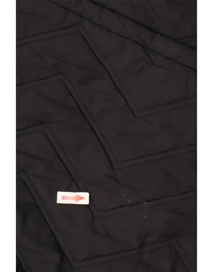 Adidas Dame Polstret Jakke UK 12 Medium Sort Polyester