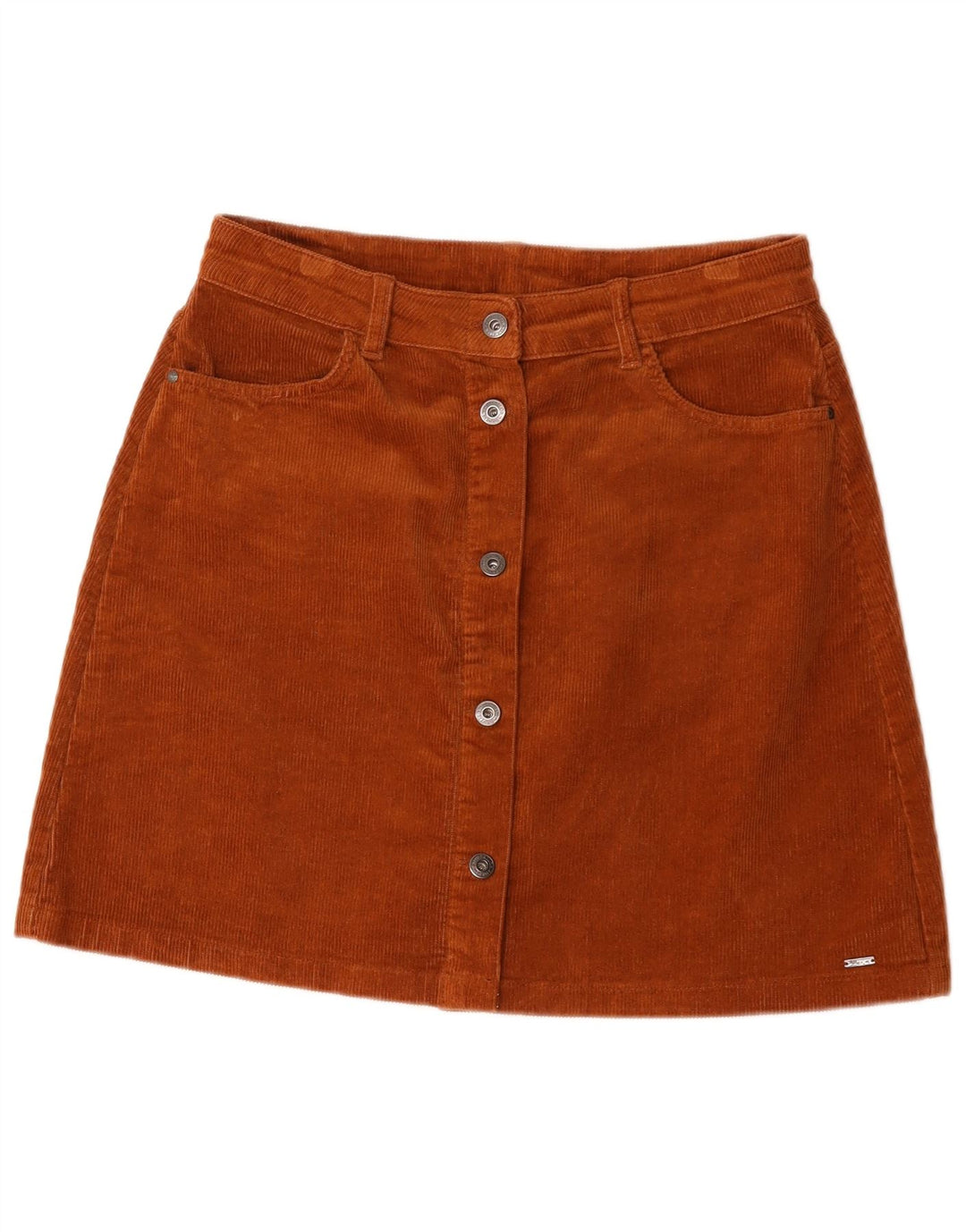Tom Tailor Womens Corduroy Nederdel Stor W32 Brun Bomuld