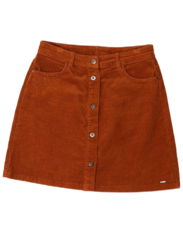 Tom Tailor Womens Corduroy Nederdel Stor W32 Brun Bomuld