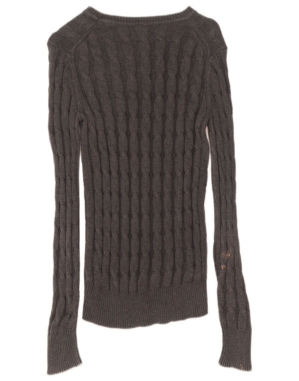 Gap Dame Boat Neck Jumper Sweater UK 14 Medium Grey