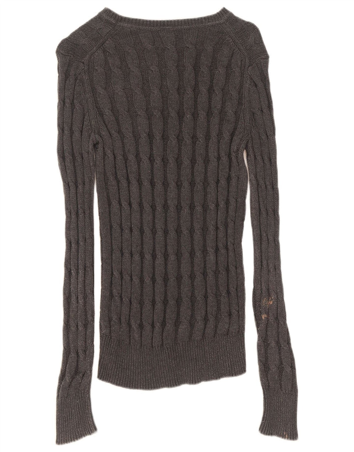 Gap Dame Boat Neck Jumper Sweater UK 14 Medium Grey