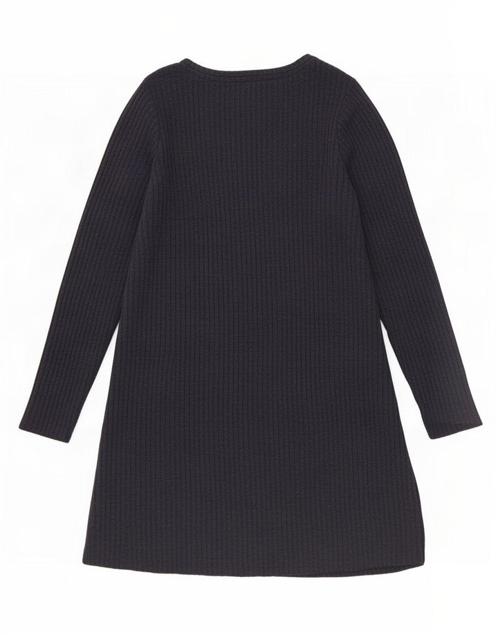 Marks & Spencer langærmet basiskjole til kvinder UK 16 Large Navy Blue