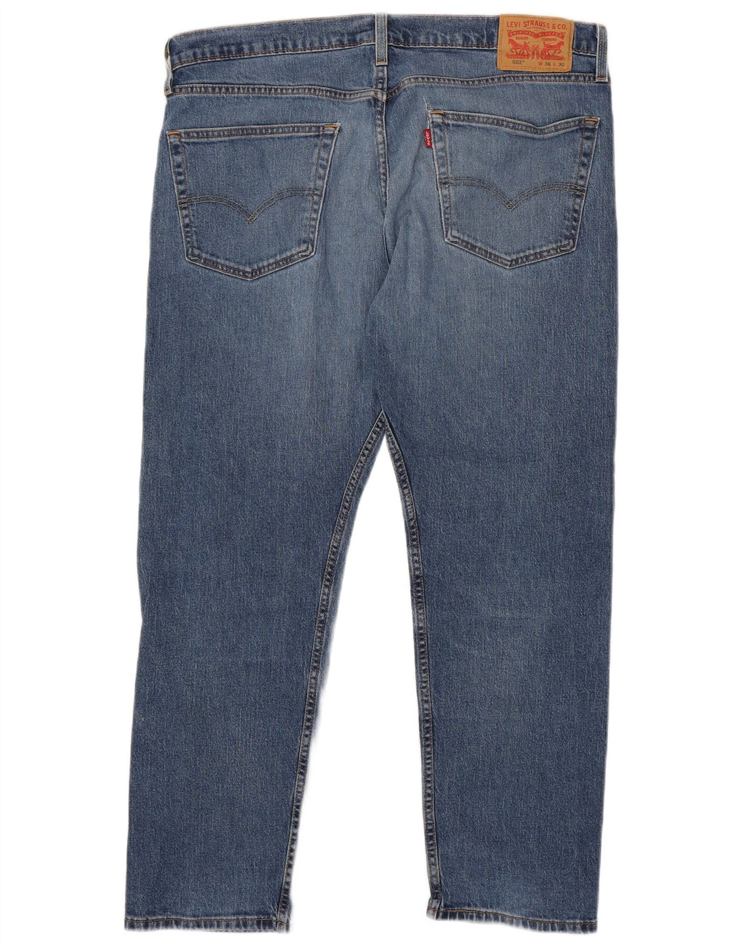 Levi's Herre 502 tilspidsede jeans W36 L30 blå bomuld