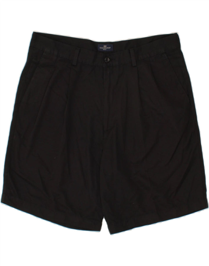 DOCKERS Mens Golf Pegged Chino Shorts W36 Large Black Polyester Vintage Dockers and Second-Hand Dockers from Messina Hembry 