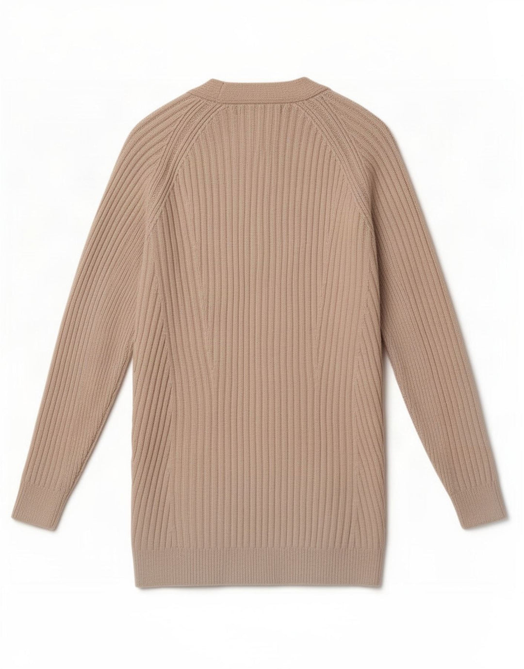 Marks & Spencer Womens Open Cardigan Sweater UK 10 Small Beige Polyester