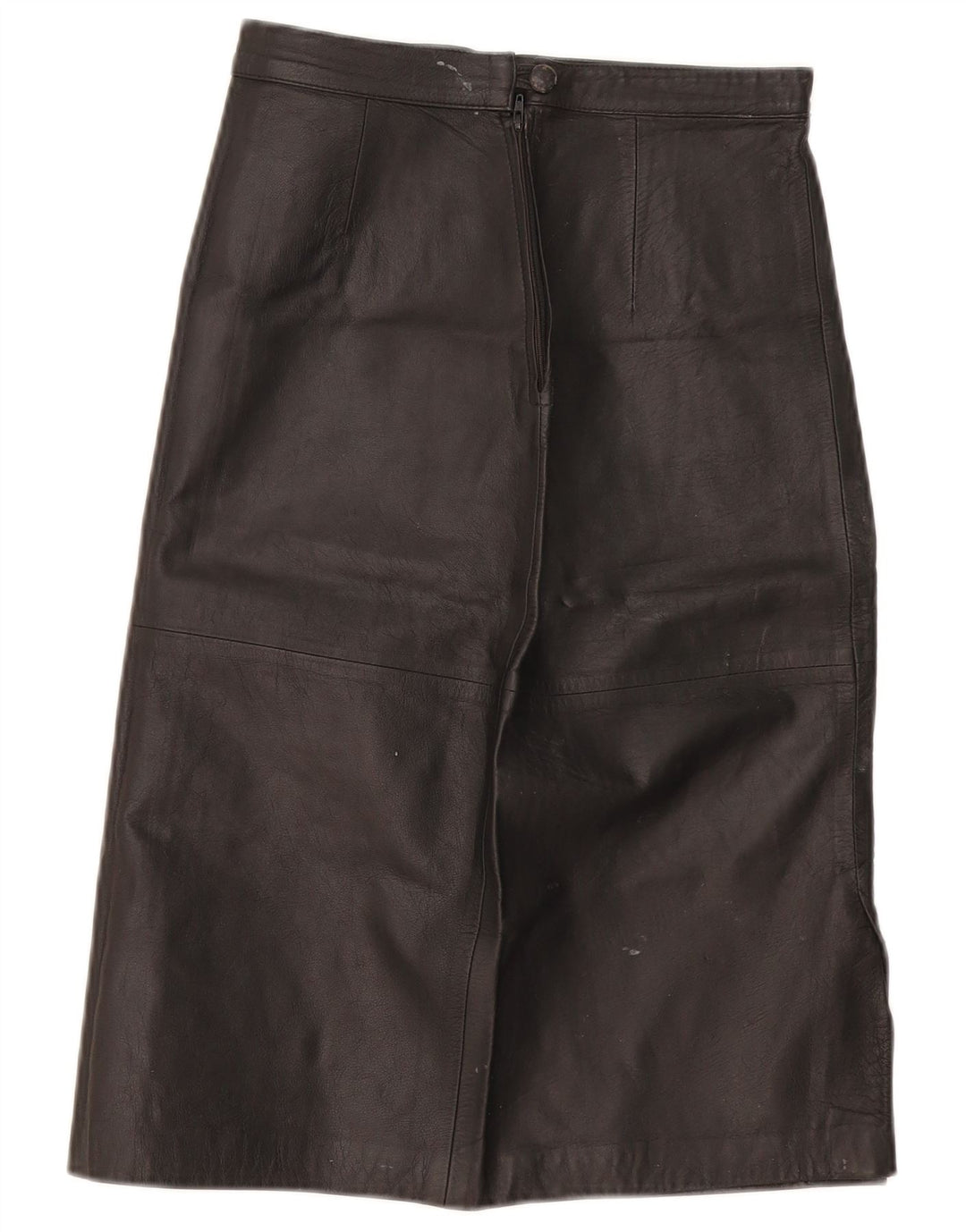 Vintage lædernederdel til kvinder W28 Medium Black