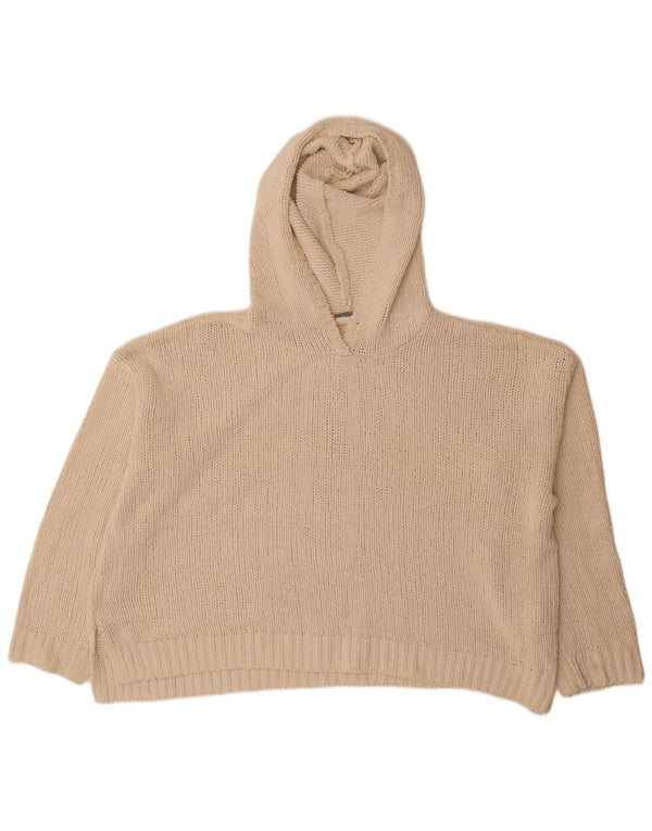 Roxy Dame hættetrøje oversize sweater UK 16 Large Off White Polyester