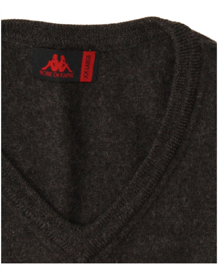 KAPPA Herre V-hals sweater 2XL Grå