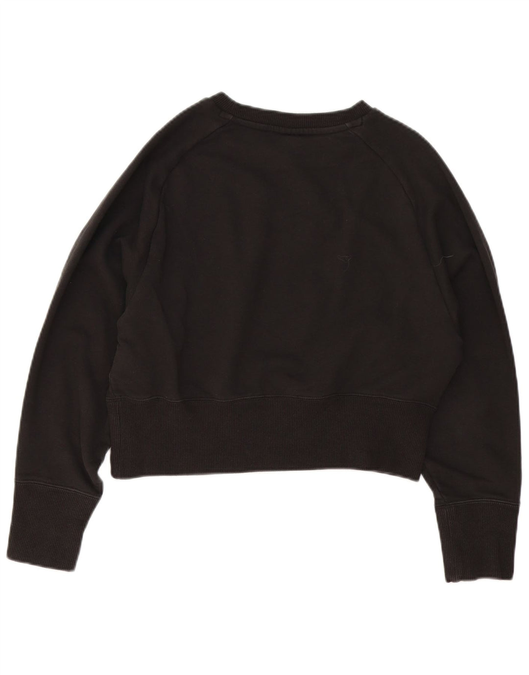 Puma Womens Graphic Crop Sweatshirt Jumper UK 14 Medium Sort Bomuld