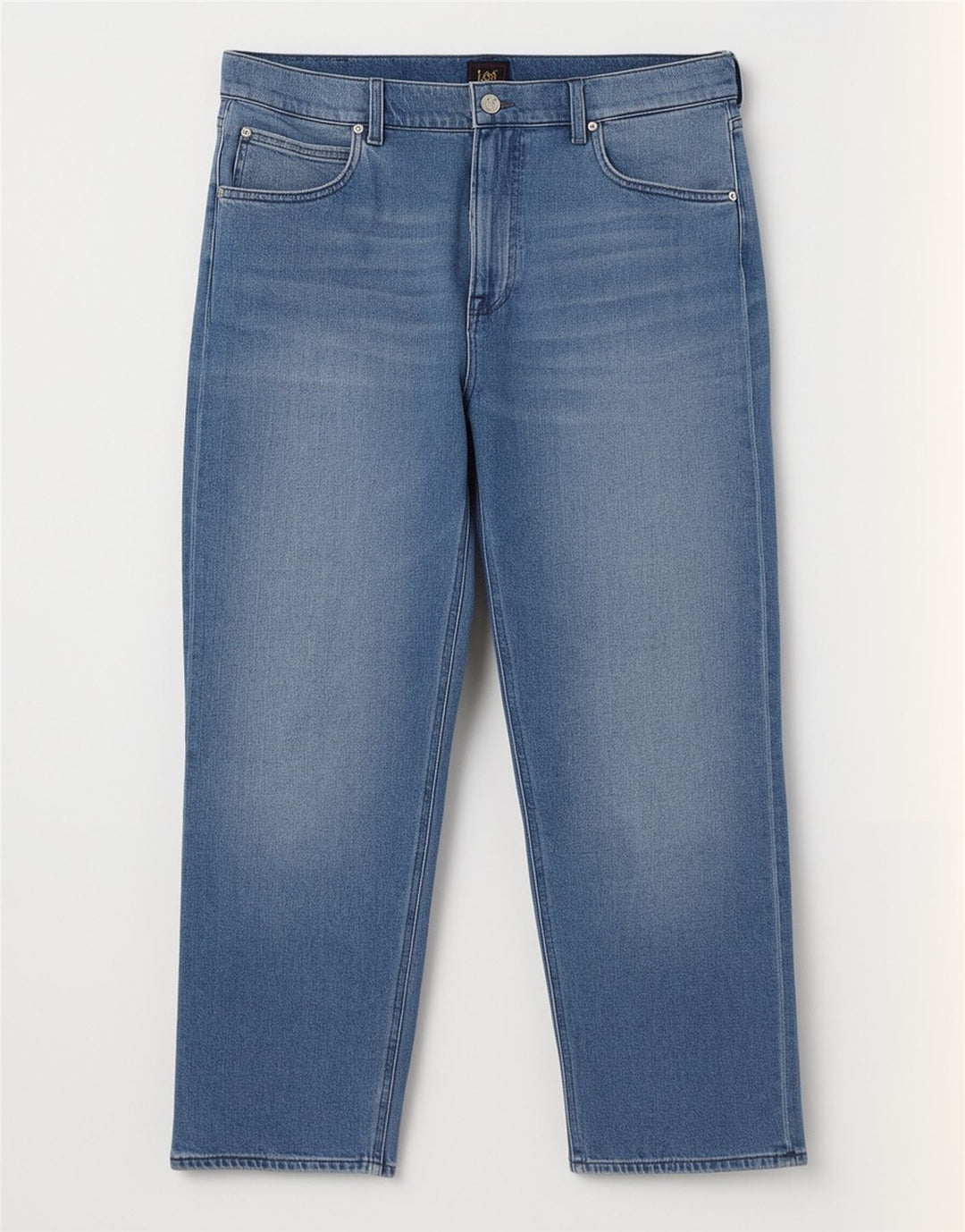 Lee Dame Straight Jeans W34 L29 Blå Bomuld