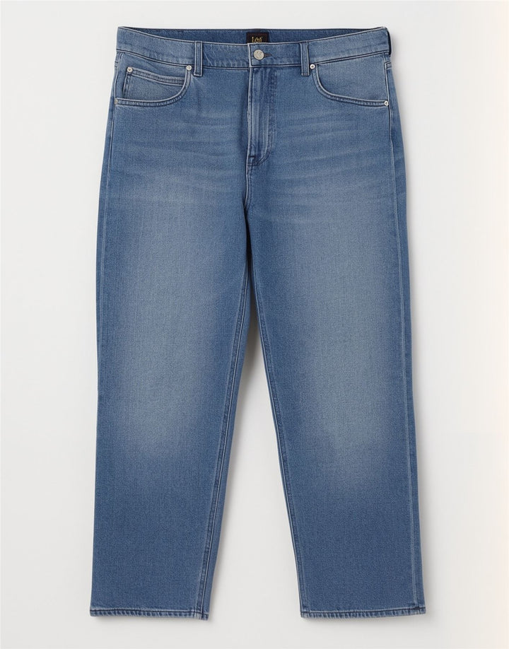 Lee Dame Straight Jeans W34 L29 Blå Bomuld