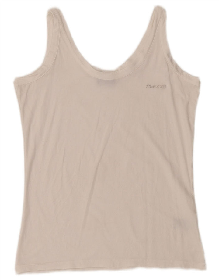 Reebok Damevest Top UK 18 XL Hvid Bomuld