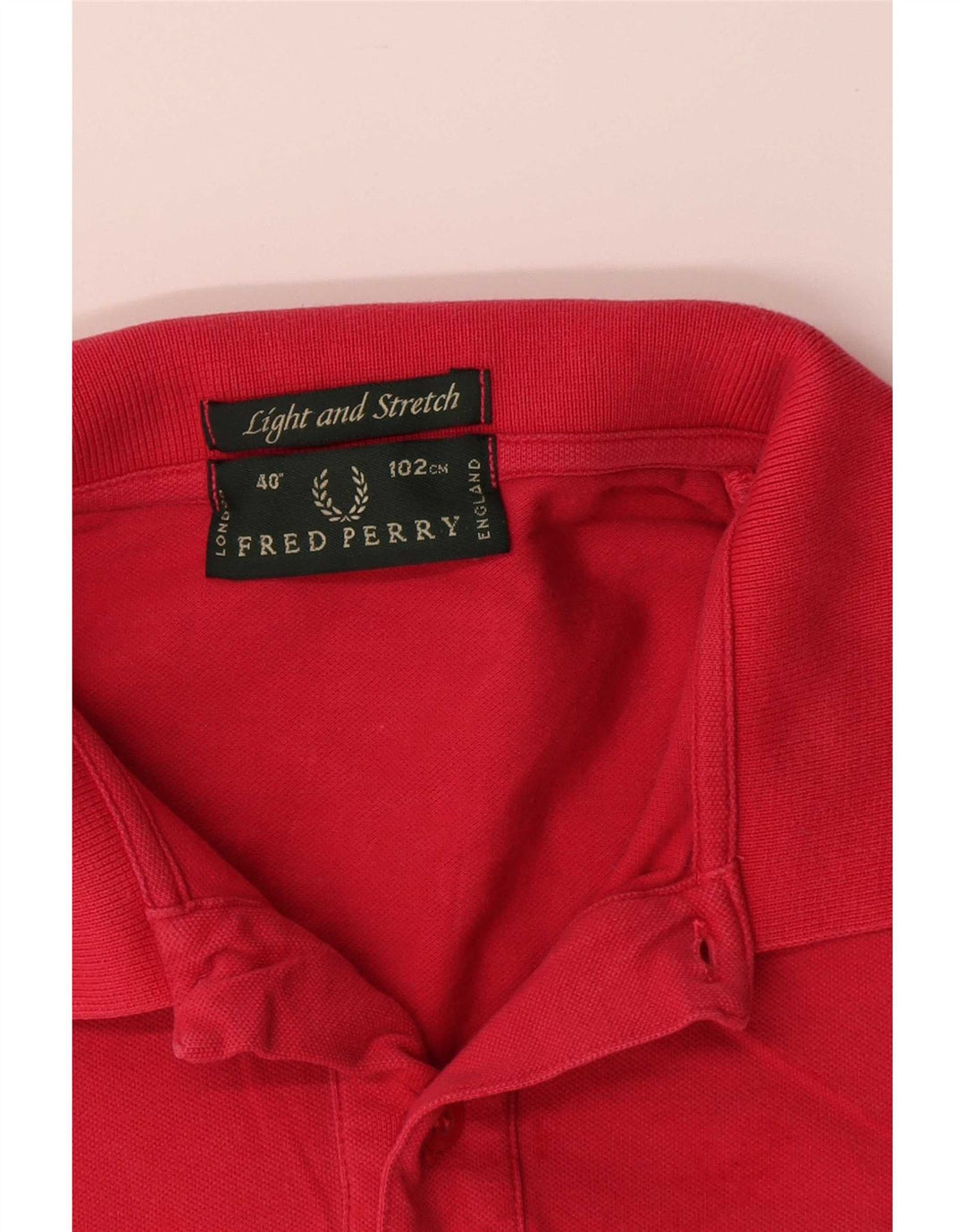 Fred Perry Herre poloshirt Medium rød bomuld