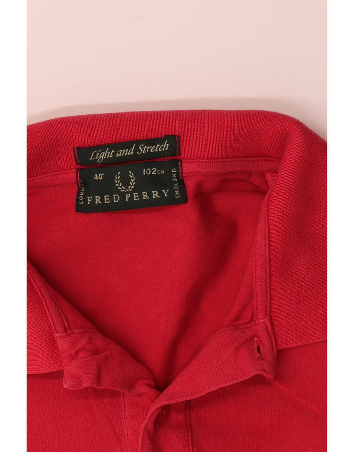 Fred Perry Herre poloshirt Medium rød bomuld
