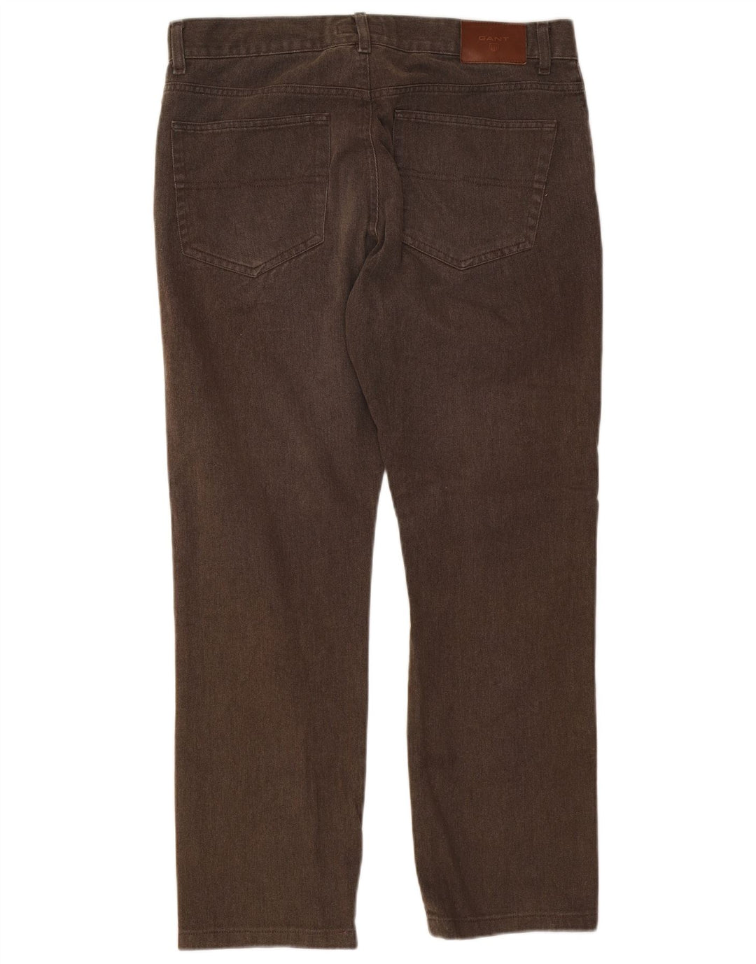 Gant Straight Jeans til mænd W35 L29 brun bomuld