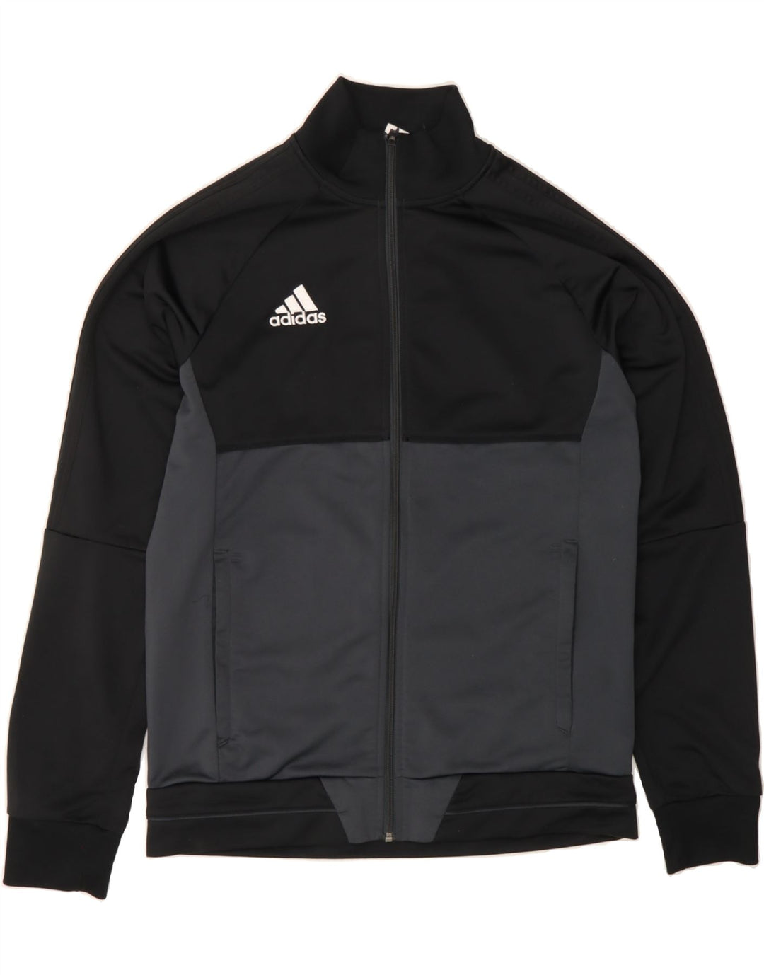 ADIDAS Træningsdragt til mænd Topjakke Medium Sort Colourblock Polyester