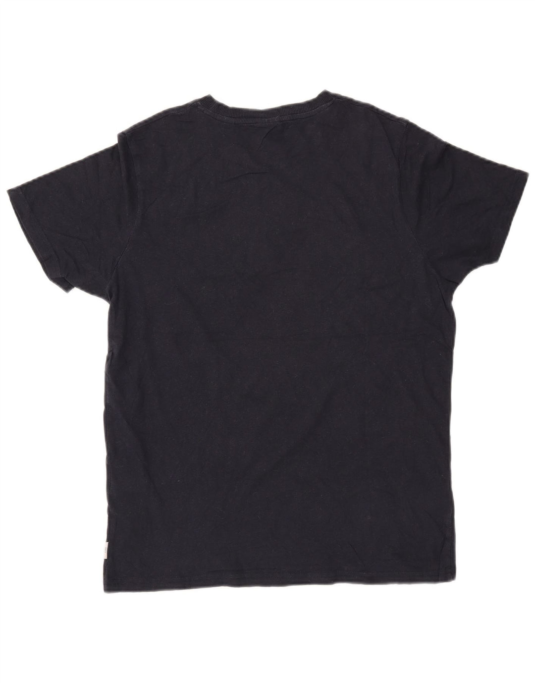 JACK & JONES Herre grafisk T-shirt top mellem marineblå bomuld