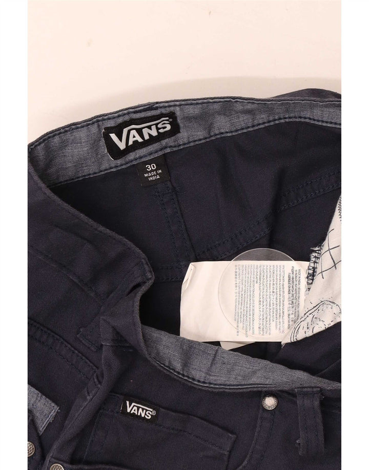 Vans Herre Casual Shorts W30 Medium Marineblå Bomuld