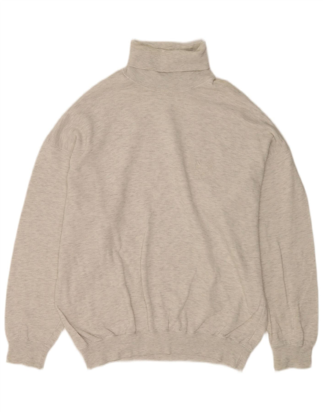 C & A Herre rullehals sweater stor grå flækket bomuld