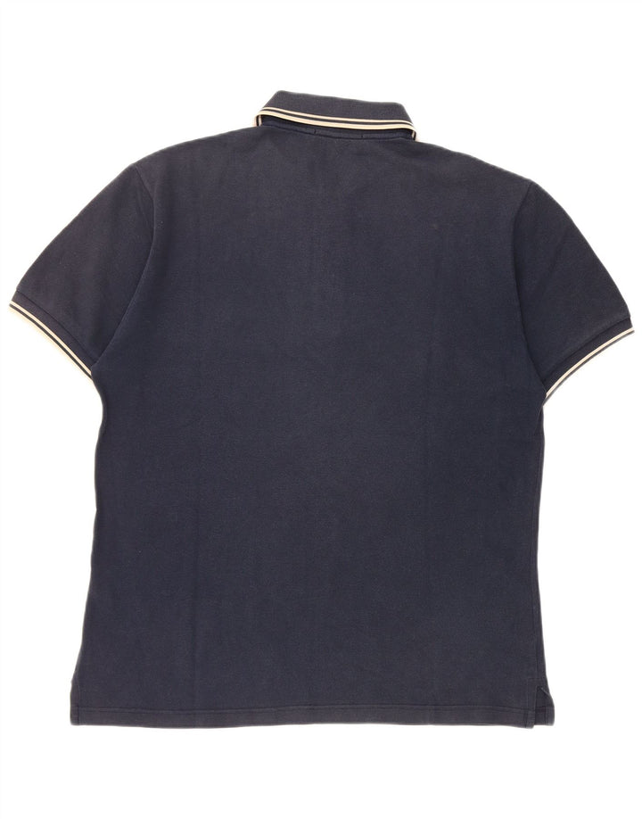 Fred Perry Herre poloshirt Medium marineblå stribet bomuld