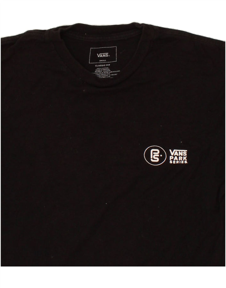 VANS Mens Classic Fit Graphic T-Shirt Top Small Black Cotton Vintage Vans and Second-Hand Vans from Messina Hembry 