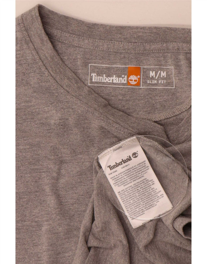 Timberland Herre Slim Fit T-shirt Top mellemgrå bomuld