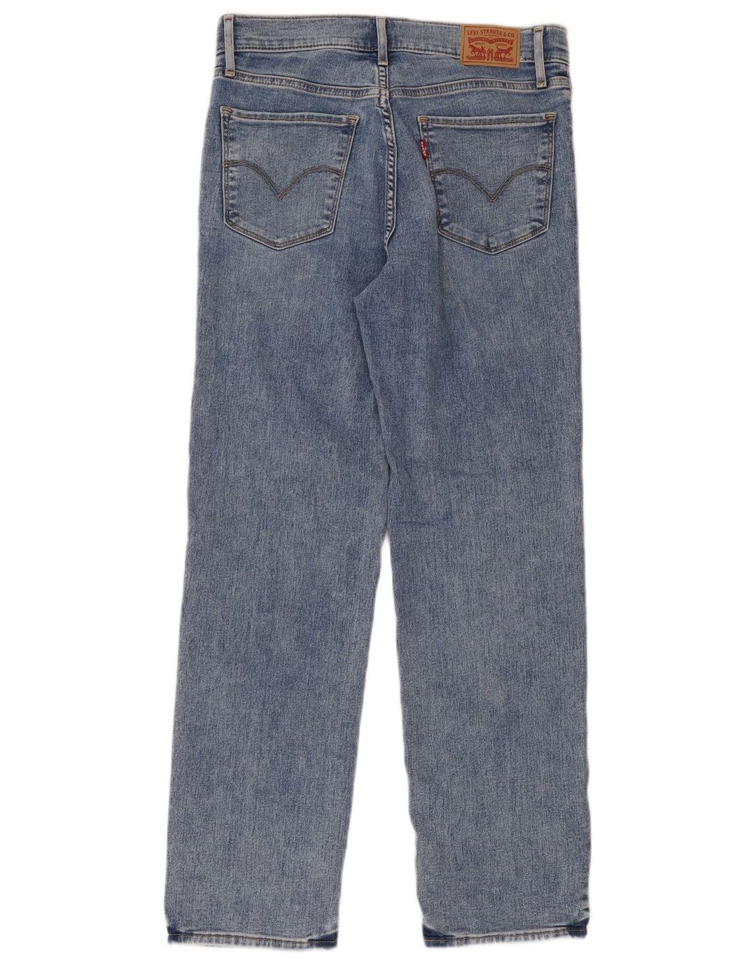 Levi's Dame 314 Shaping Straight Jeans W27 L30 Blå Bomuld