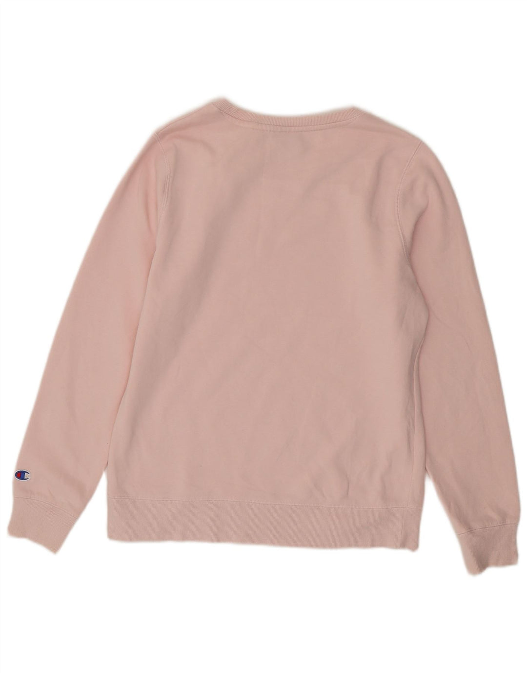 Champion Dame Grafisk Sweatshirt Jumper UK 14 Medium Pink Bomuld