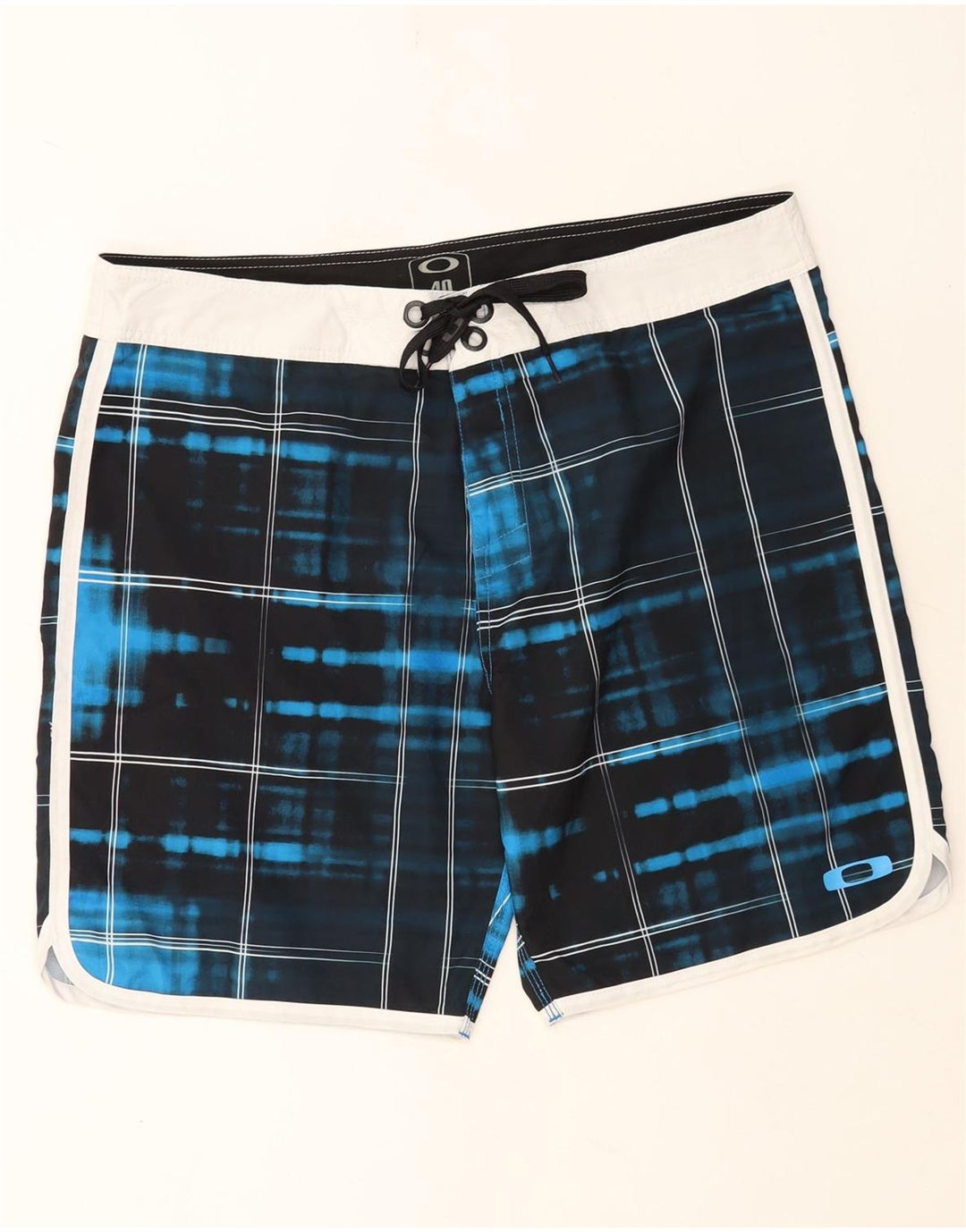 Oakley herre badeshorts XL marineblå ternet polyester