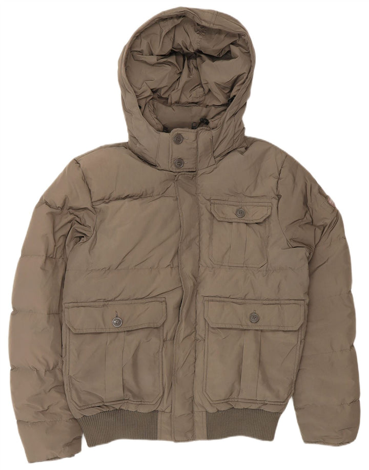 Woolrich Herre hættepolstret jakke UK 36 Small Khaki