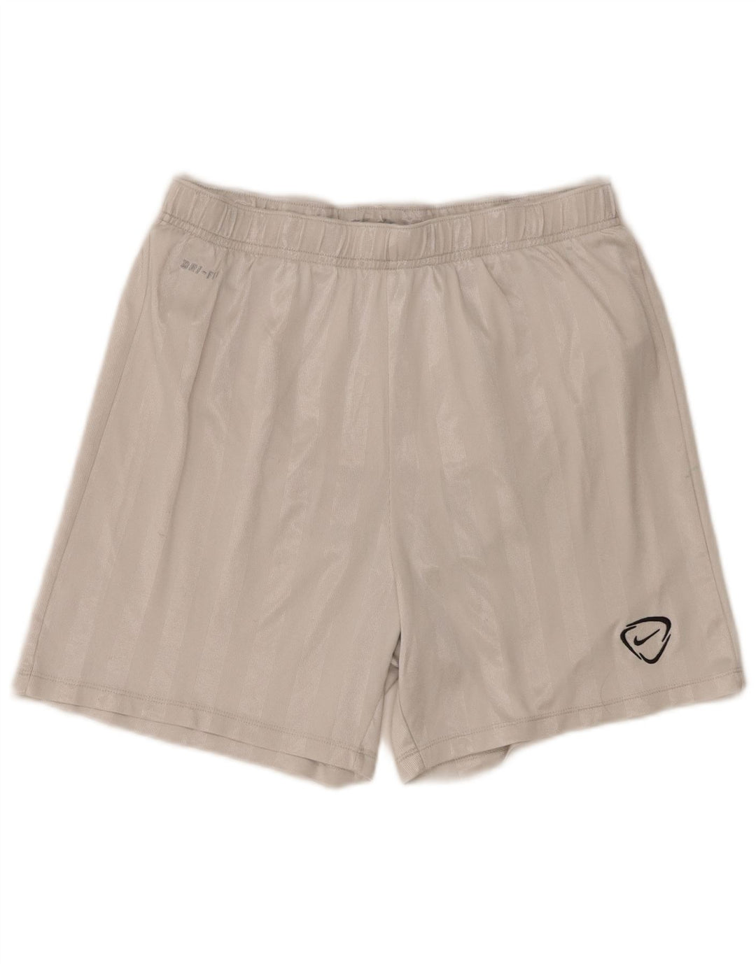 Nike Herre Dri Fit sportsshorts Medium hvid stribet polyester
