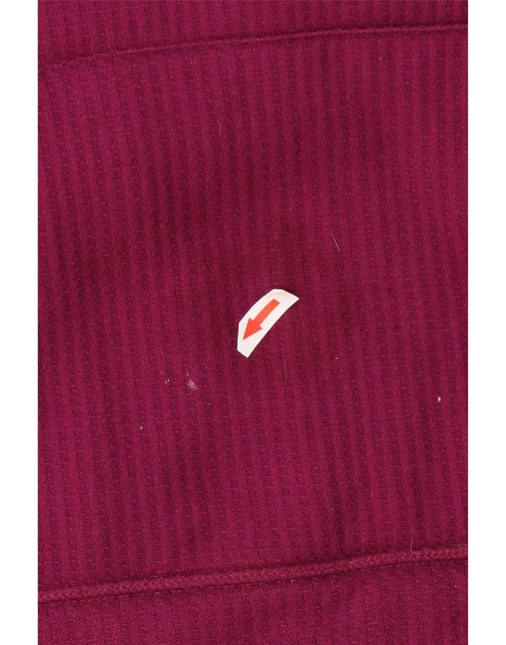Weird Fish Dame Hoodie Jumper UK 16 Large Burgundy Polyester