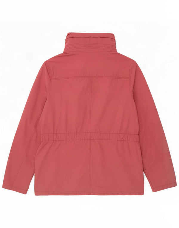 Fat Face Womens Hooded Utility Jacket UK 16 Large Pink Polyester
