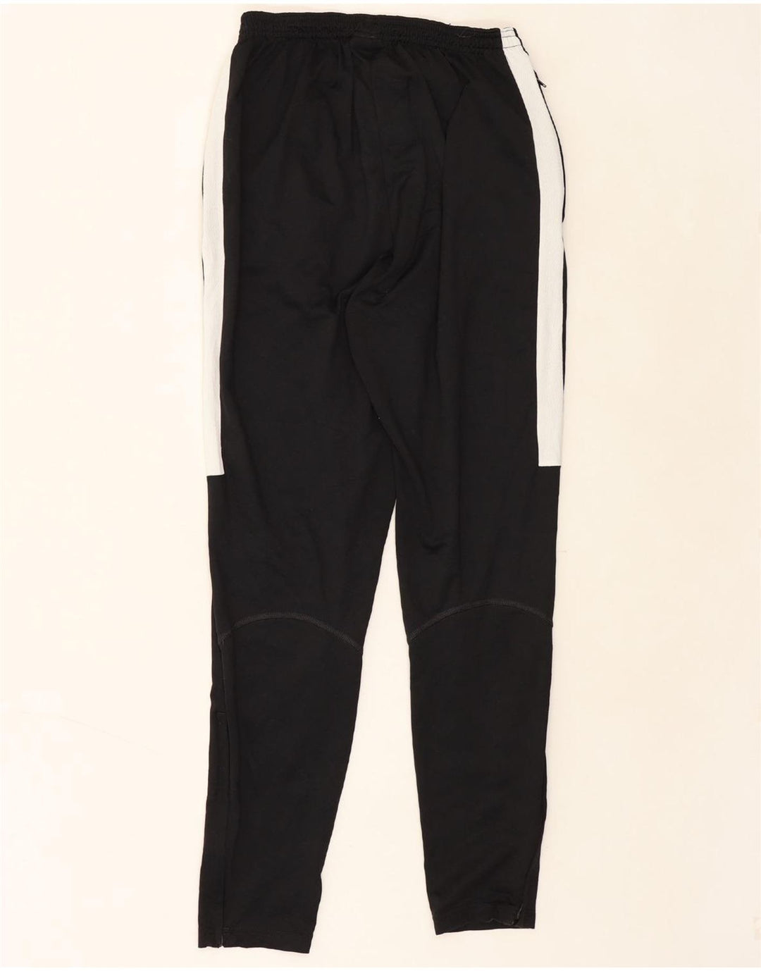 NIKE Womens Dri Fit Tracksuit Trousers UK 12 Medium  Black Colourblock Vintage Nike and Second-Hand Nike from Messina Hembry 