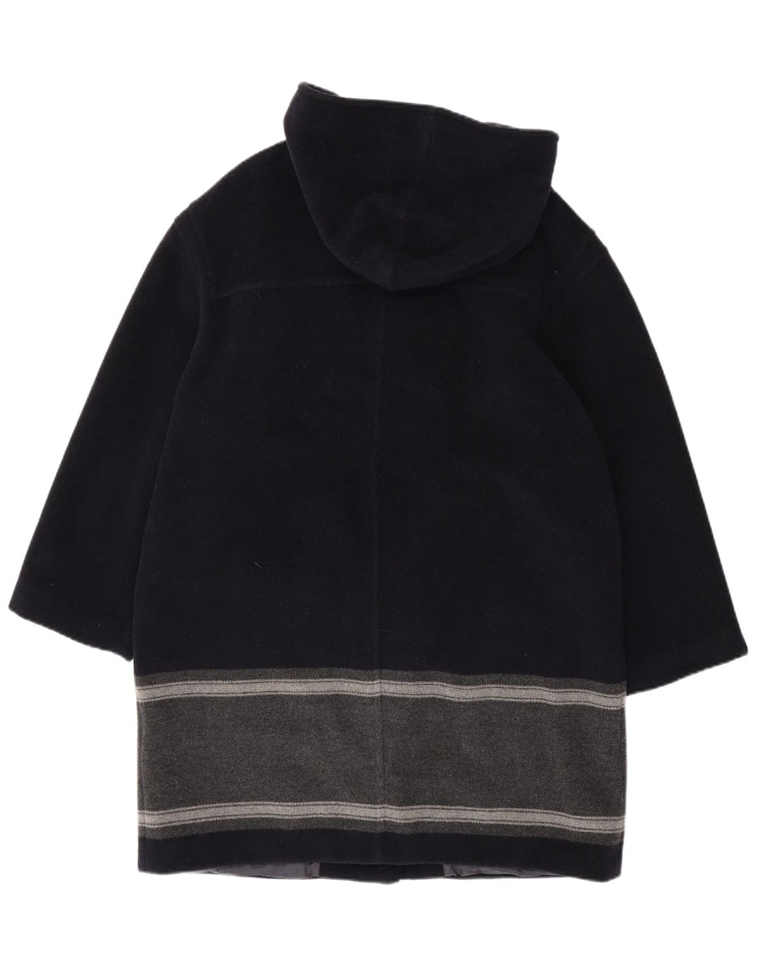 Max & Co. Dame Hooded Duffle Coat UK 14 Large Navy Blue Colourblock