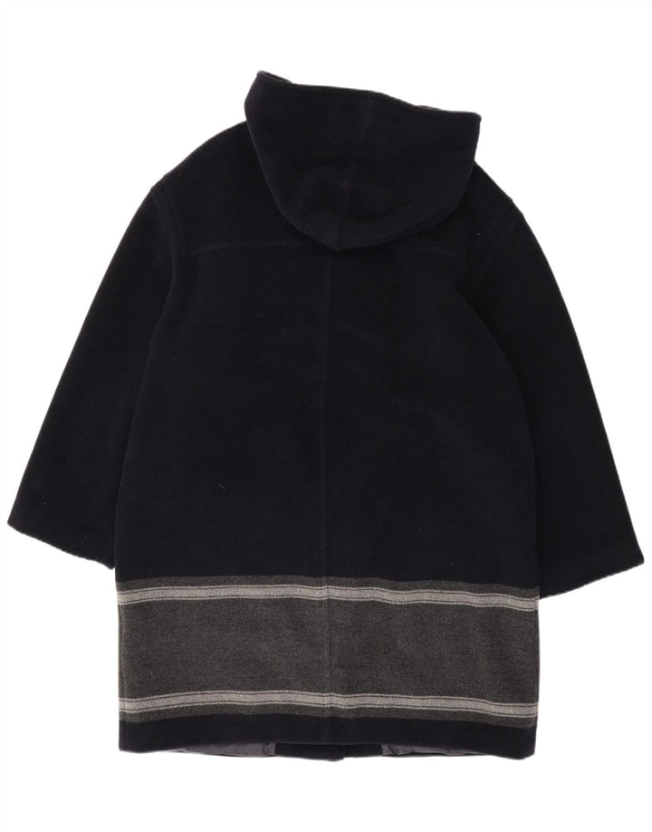 Max & Co. Dame Hooded Duffle Coat UK 14 Large Navy Blue Colourblock