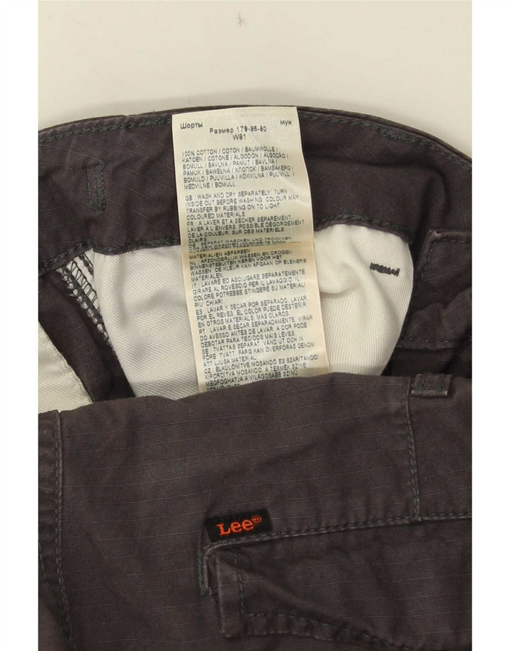 Lee Herre Cargo Shorts W32 mellemgrå bomuld