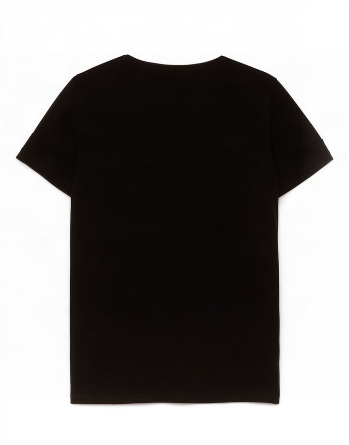 Guess Graphic T-Shirt Top UK 12 Medium Sort Polyester