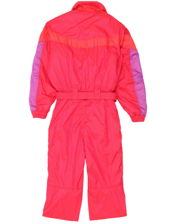 ELLESSE Ski Jumpsuit til mænd IT 54 XL Pink Colourblock Polyester