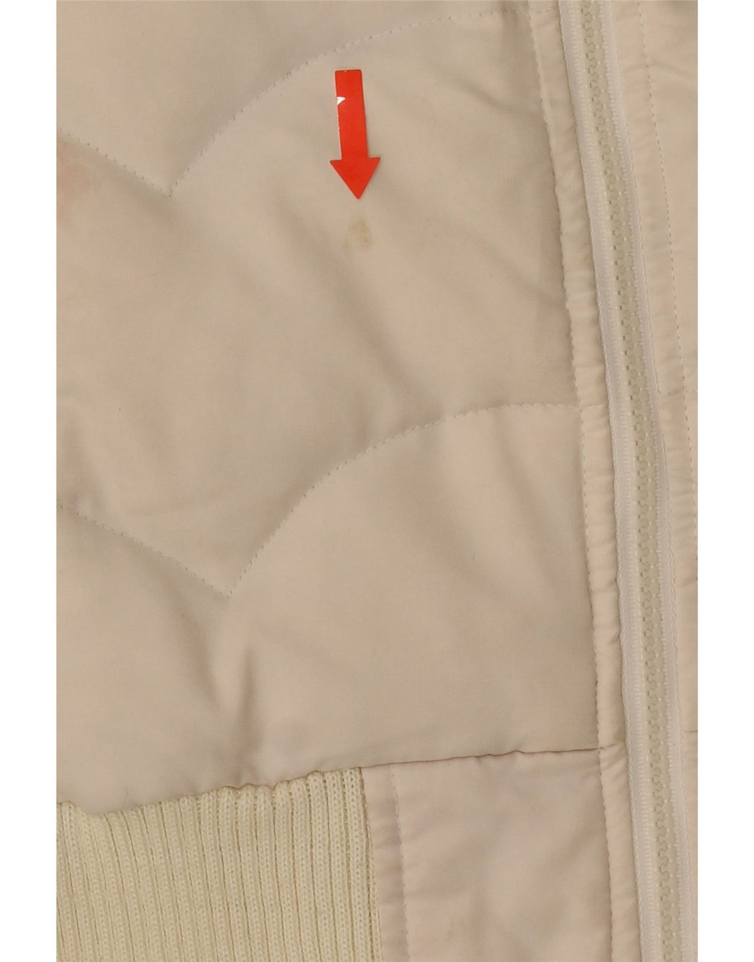 Levi's polstret jakke til kvinder UK 6 XS Hvid Colourblock Polyester