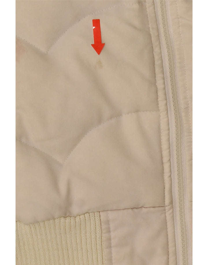 Levi's polstret jakke til kvinder UK 6 XS Hvid Colourblock Polyester