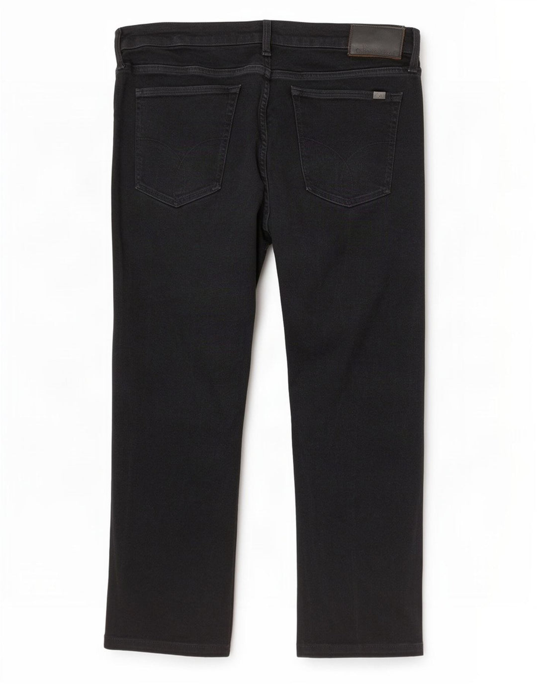 Calvin Klein Straight Jeans til mænd W36 L27 sort bomuld