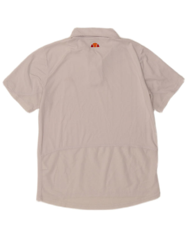 Ellesse Mens Polo Shirt Small White Striped