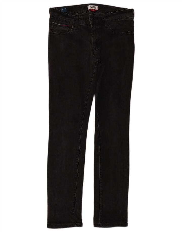 Tommy Hilfiger Herre Slim Jeans W32 L32 Sort Bomuld